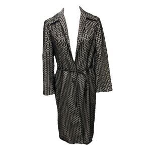 Jussara Black Lace Retro Dress Long Sleeve Career Jacket Vintage Classic sz 4